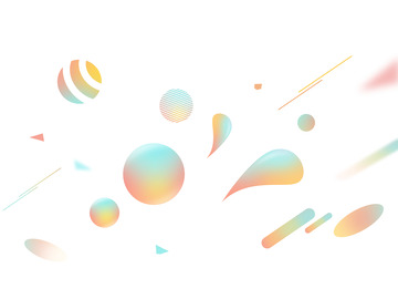 线条彩球几何装饰气氛元素