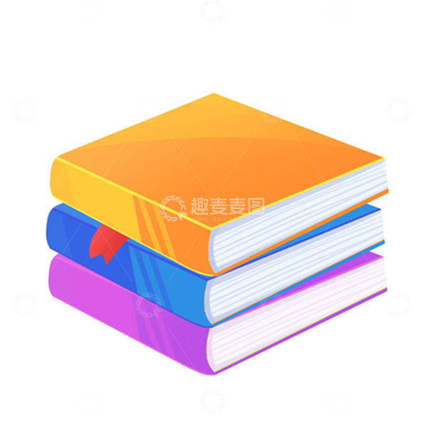 开学季书本元素卡通书本