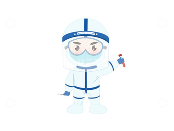 源文件下载【趣麦麦图】防疫主题插画做核酸