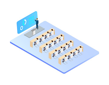 线下教学校园智慧课室会议室演讲教师节