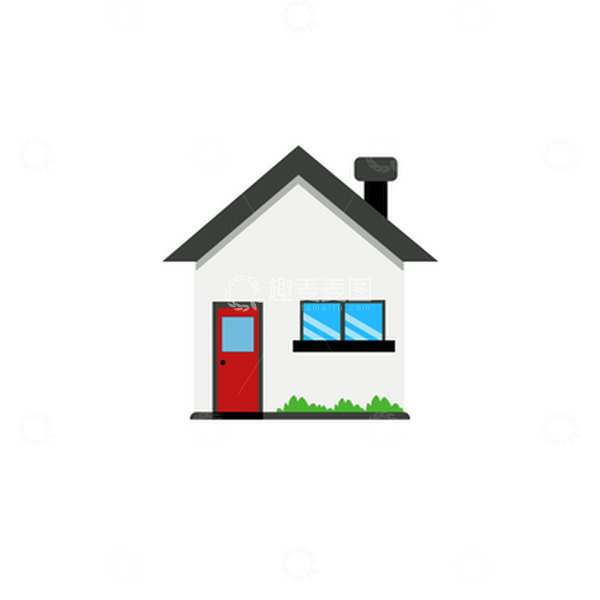 源文件下载【趣麦麦图】卡通房子简约建筑房屋元素
