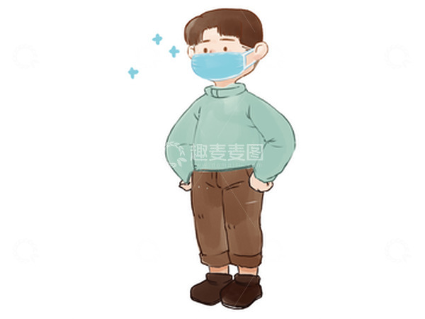 源文件下载【趣麦麦图】防疫主题插画出门戴口罩
