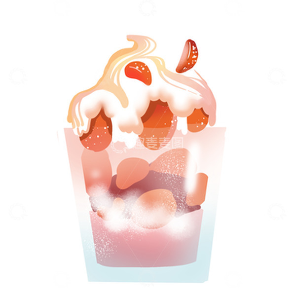 源文件下载【趣麦麦图】手绘草莓饮品插画元素