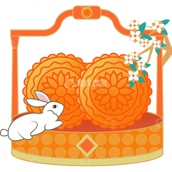 源文件下载【趣麦麦图】现代国风传统节日中秋节月饼