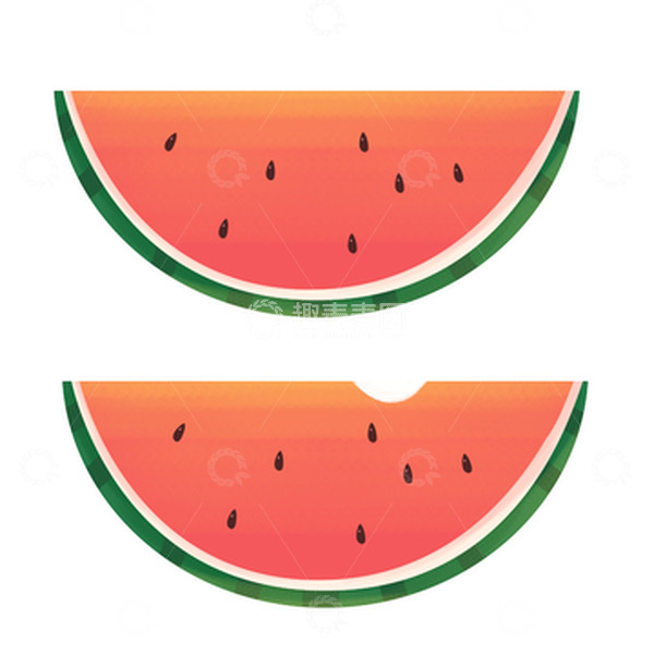 源文件下载【趣麦麦图】夏天手绘西瓜元素