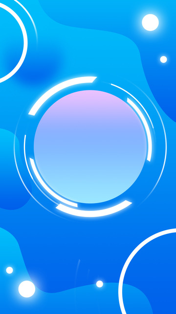 科技感扁平炫酷边框科技背景