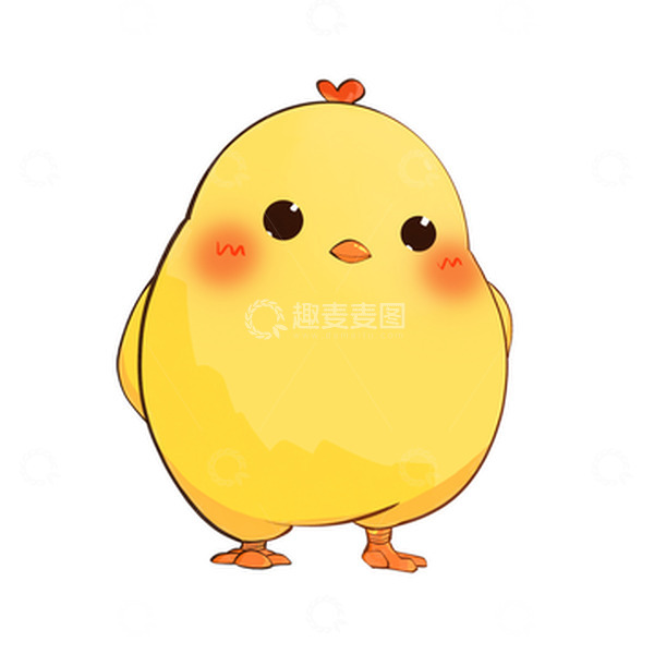 源文件下载【趣麦麦图】黄色可爱卡通小黄鸡装饰手绘动物