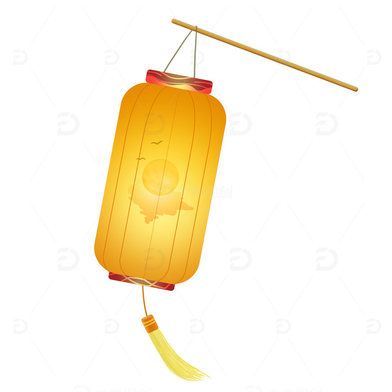 源文件下载【趣麦麦图】手绘中秋节灯笼装饰元素
