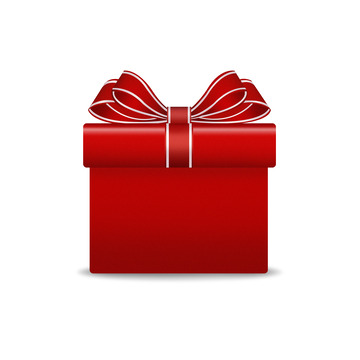 红色礼品包装盒活动气氛盒子
