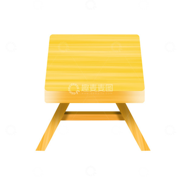 源文件下载【趣麦麦图】逼真家庭院子小木凳免抠素材