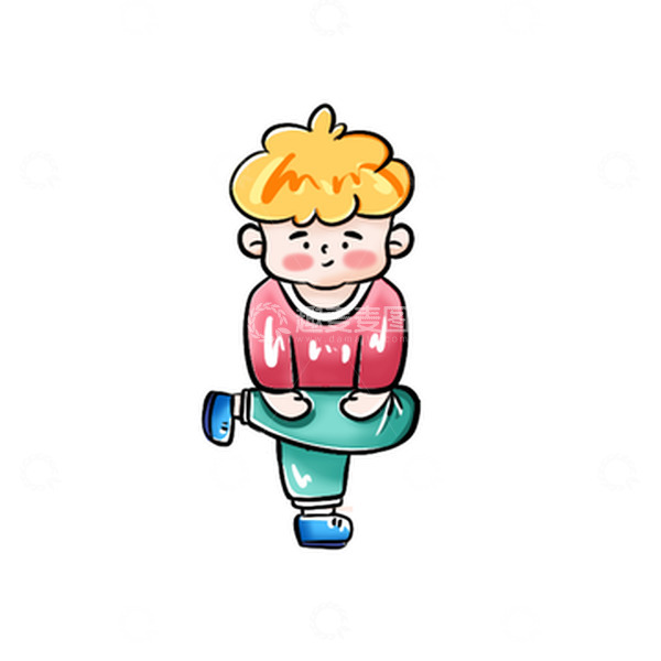 源文件下载【趣麦麦图】粉绿黄卡通学生开学季做游戏卡通人物