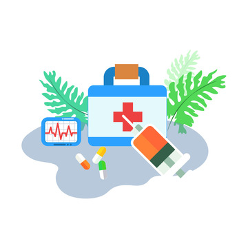 疫情急救箱药品医疗门诊