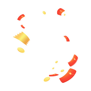 金币红包活动金币雨红包雨散落的金币