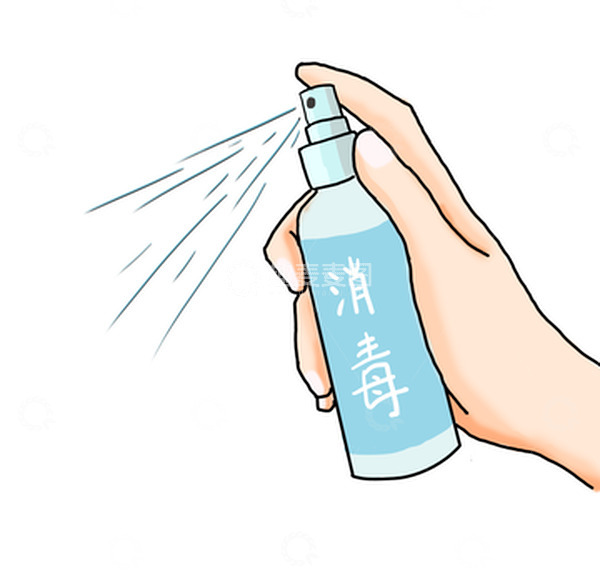 源文件下载【趣麦麦图】手绘防疫酒精消毒