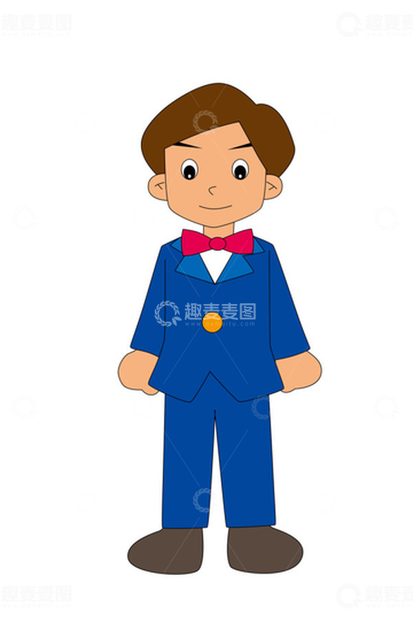 源文件下载【趣麦麦图】-卡通人物小男孩