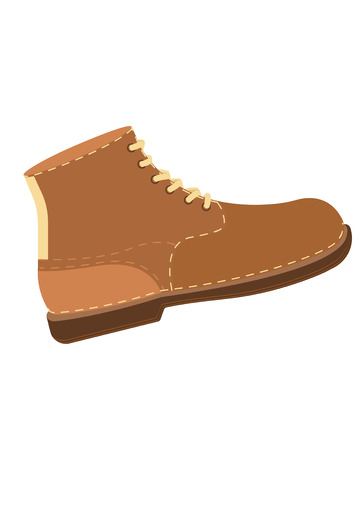 棕色鞋子马丁靴