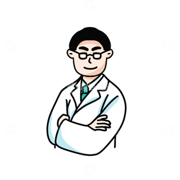 源文件下载【趣麦麦图】白色卡通医生白大褂防疫人员手绘元素