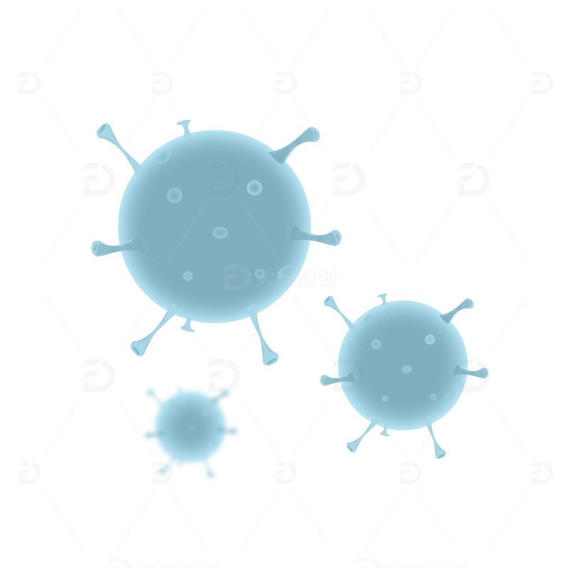 卡通新冠状病毒