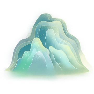 新国风国潮风青山元素