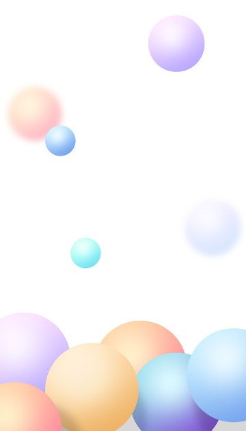 装饰渐变立体球元素