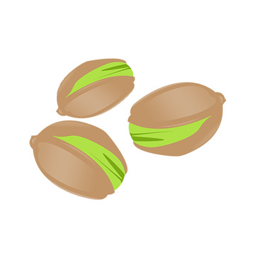 快乐开心果干果美食年货卡通插画免抠元素