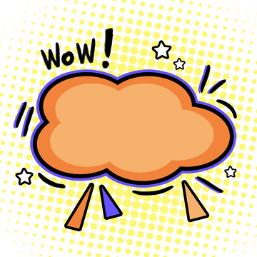 波普风促销气泡对话框