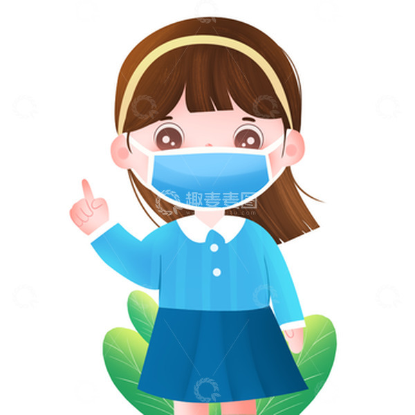 源文件下载【趣麦麦图】儿童疫情宣传卡通人物
