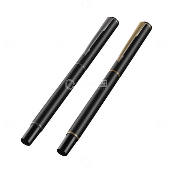 源文件下载【趣麦麦图】笔钢笔仿真笔水笔办公笔写字笔