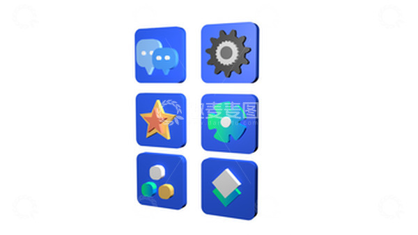 源文件下载【趣麦麦图】3D立体UI网页图标icon设计