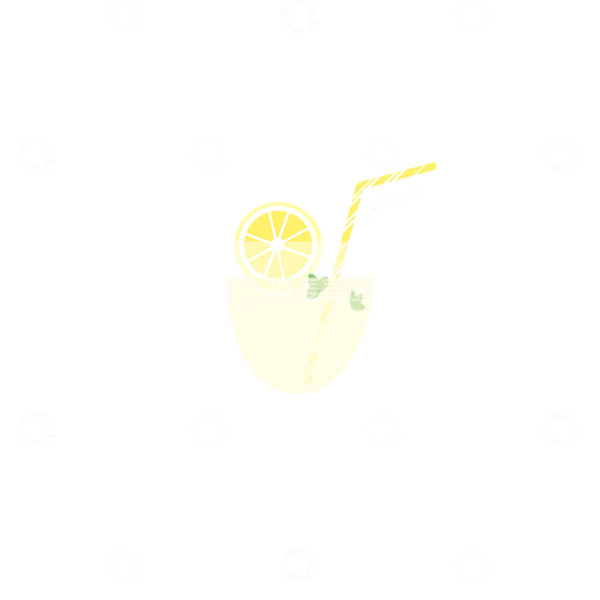 源文件下载【趣麦麦图】清爽夏天冰镇柠檬水奶茶插画图片