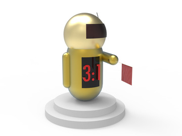 3D立体机器人比赛裁判机器人