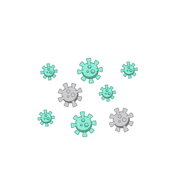 新冠肺炎病毒细菌疫情元素