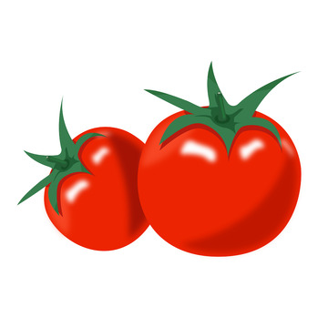 红色卡通西红柿手绘图