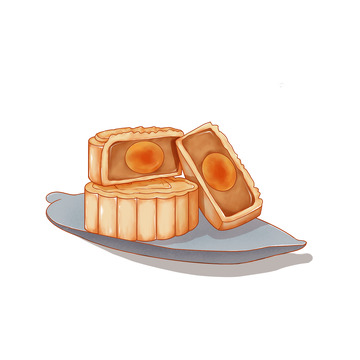 中秋莲蓉蛋黄月饼