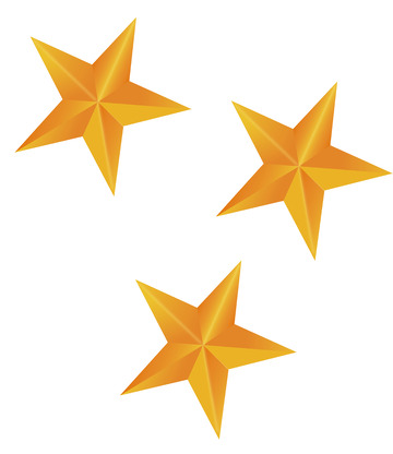 星星五角星立体图案