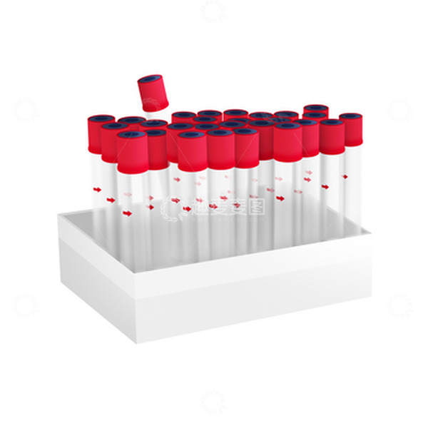 源文件下载【趣麦麦图】红色一堆核酸检测采样管疫情防护手绘元素