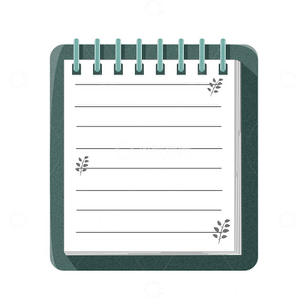 源文件下载【趣麦麦图】白色简约卡通记事本