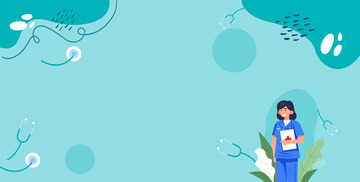 医疗防护医院宣传简约背景