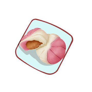 中秋节冰皮流心月饼