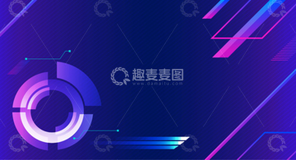 源文件下载【趣麦麦图】炫彩互联网电子科技信息背景