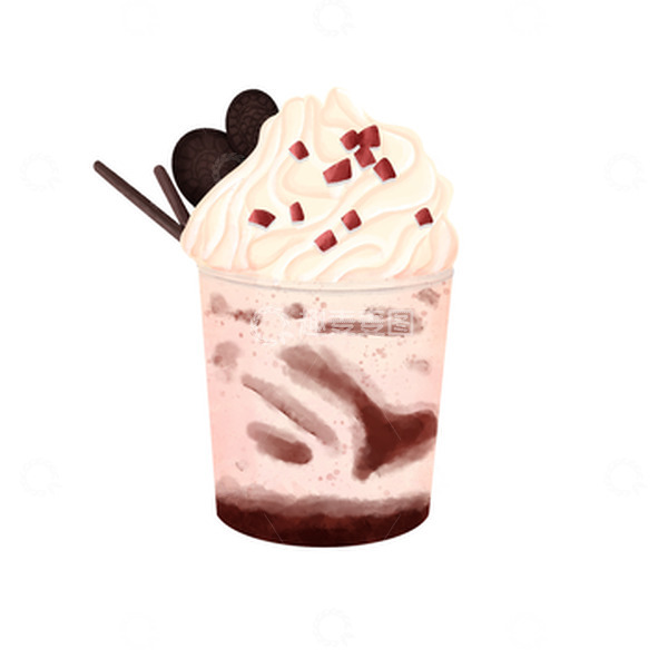 源文件下载【趣麦麦图】草莓乳酪夏季饮品手绘元素