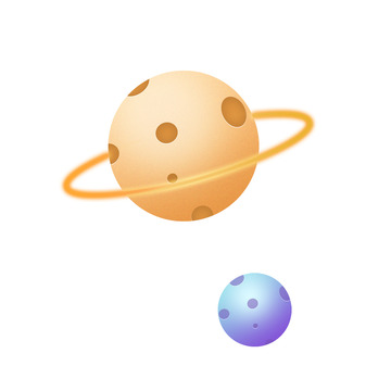 3D卡通星球PSD
