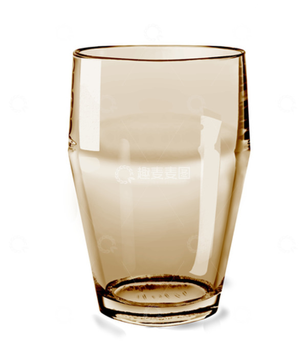 源文件下载【趣麦麦图】茶色水晶玻璃杯口杯