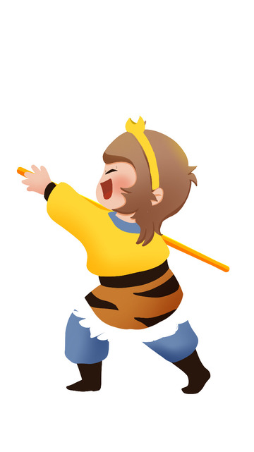 卡通孙悟空手绘