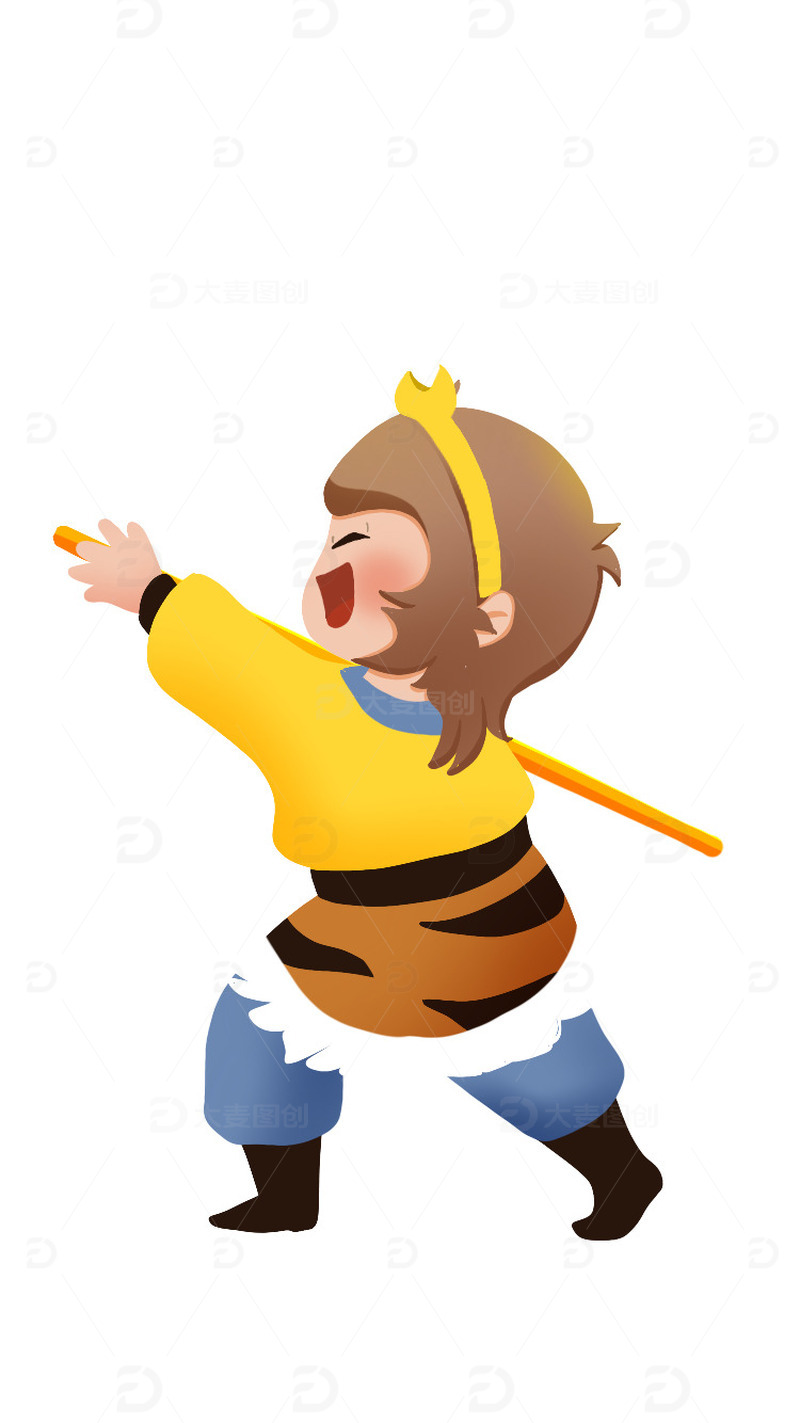 卡通孙悟空手绘