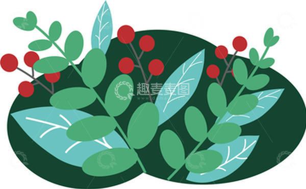 源文件下载【趣麦麦图】绿色花草植物教师节鲜花节日感恩