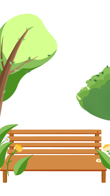 植物手绘椅子手绘