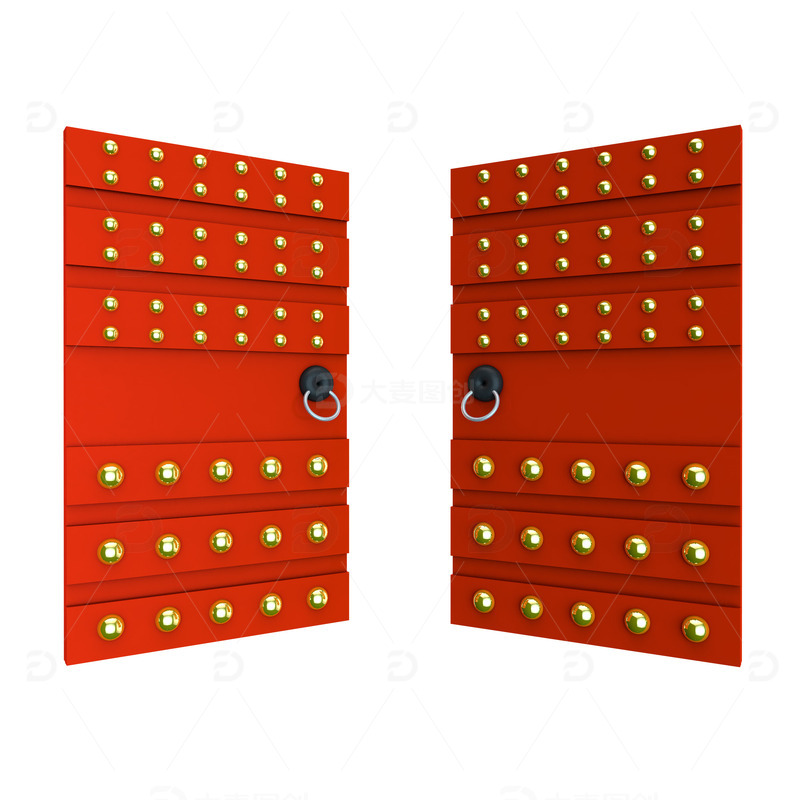 开门红门大门铁门红色门电商开门红