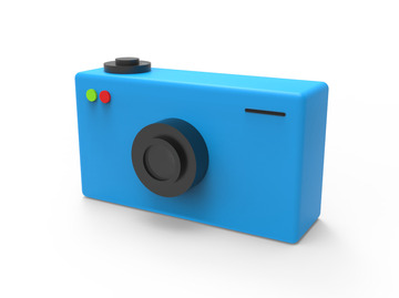 3D卡通立体相机模型