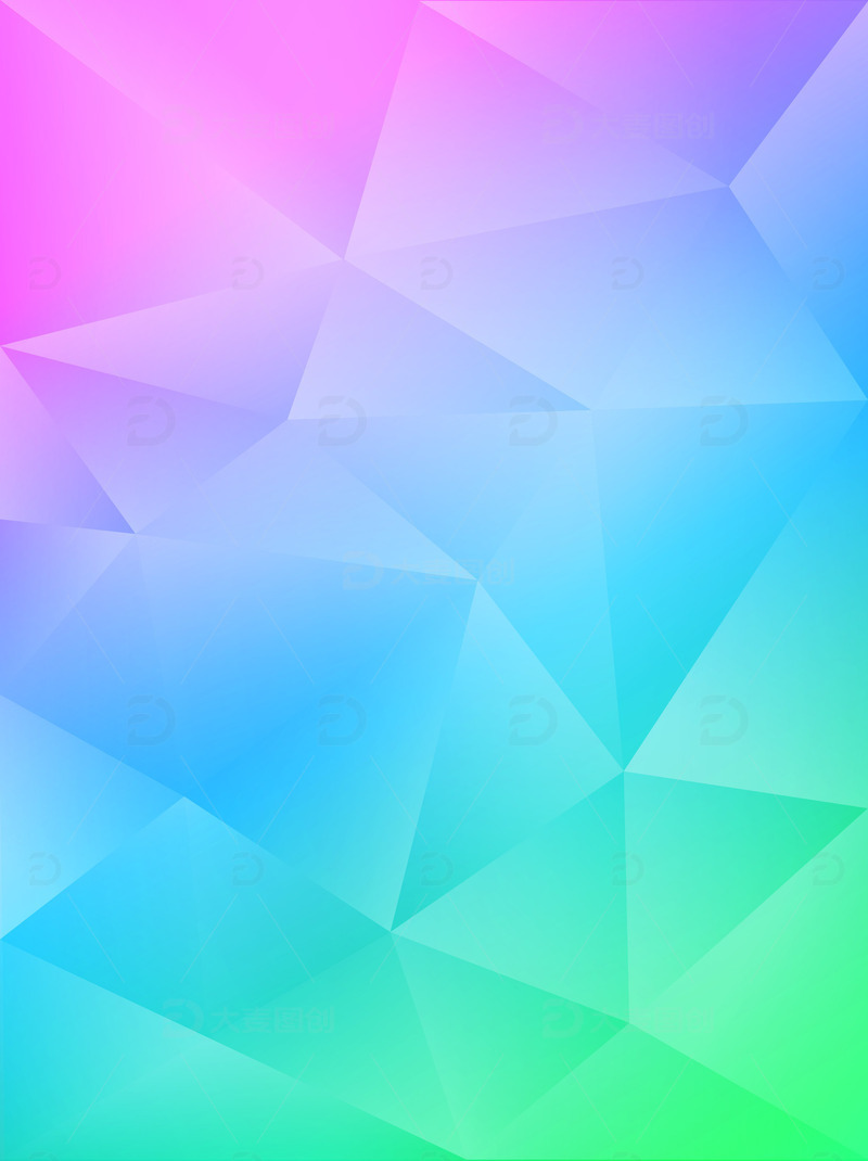 源文件下载【趣麦麦图】-矢量炫彩几何渐变抽象马赛克晶格广告背景